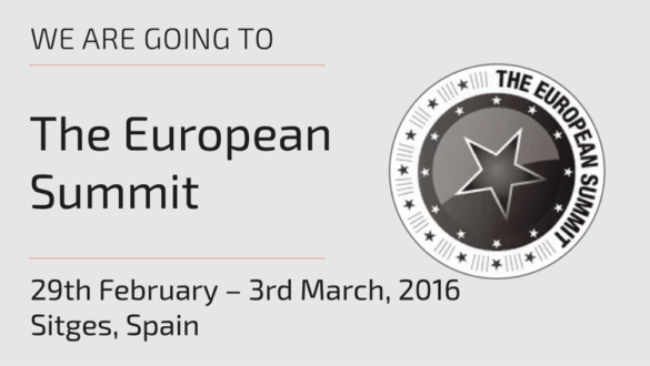Meet Us at The European Summit in Sitges, Barcelona, Spain