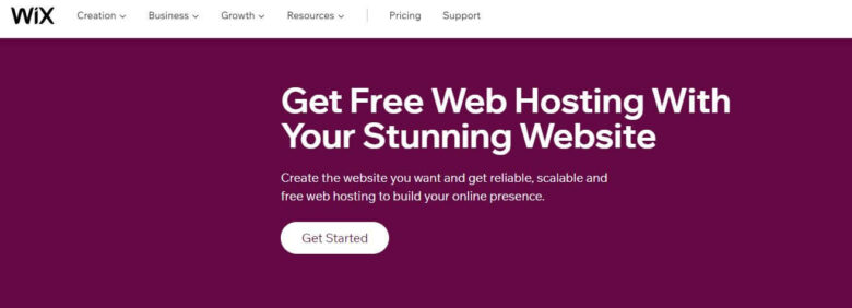 Wix free hosting