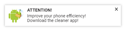 phone cleaner in page push