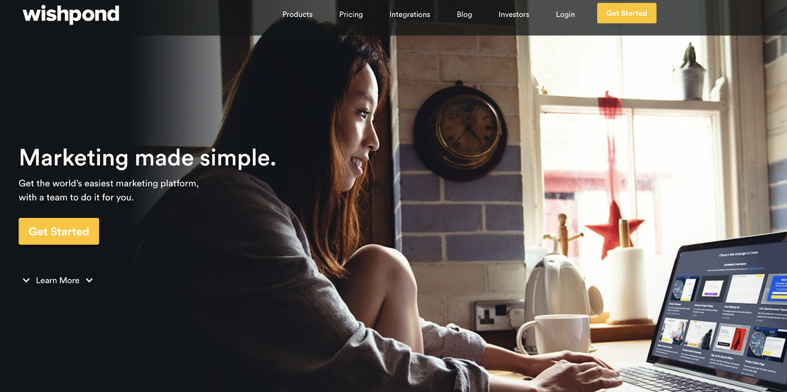 Wishpond home page