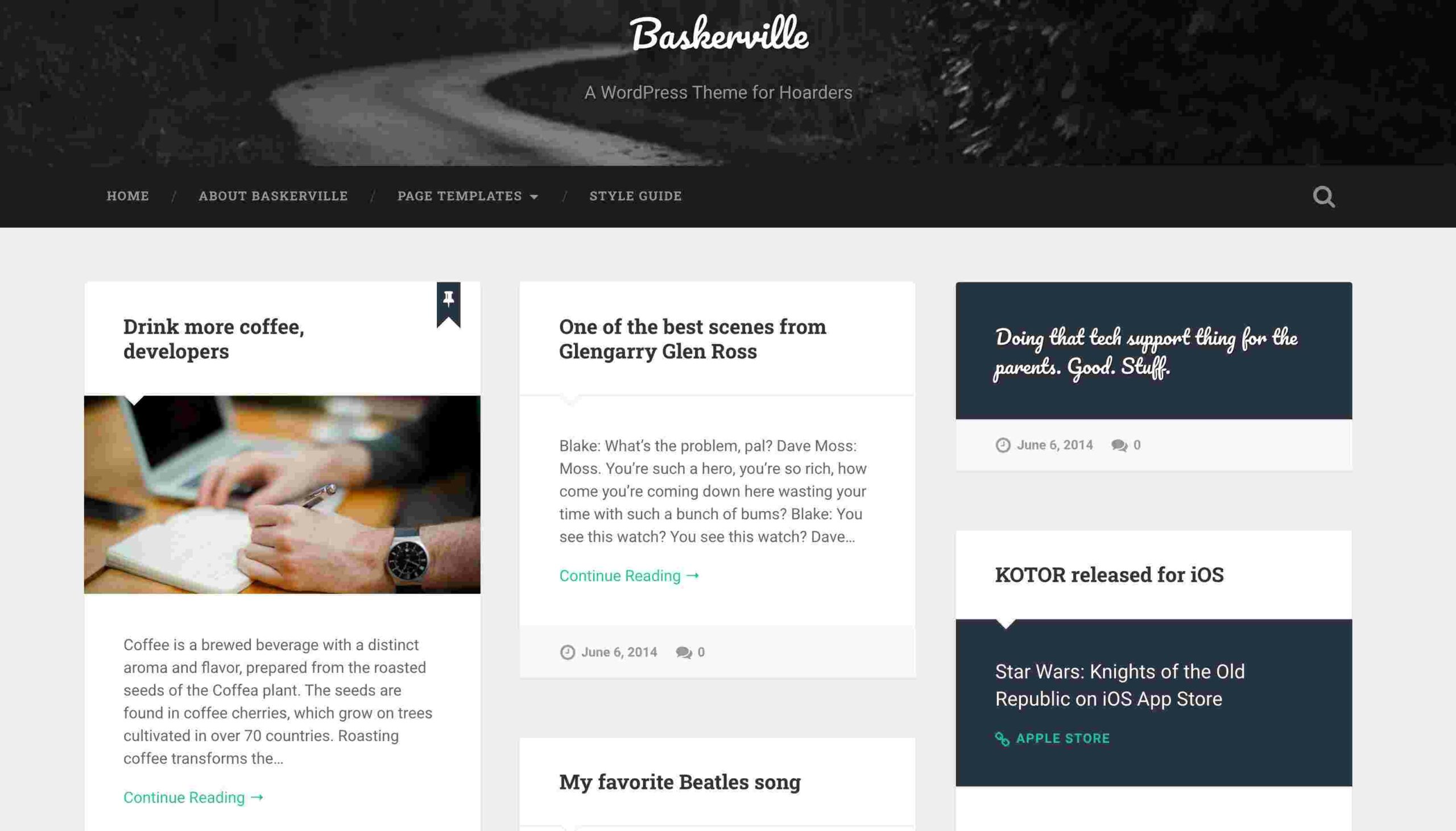 baskerville-WP-theme