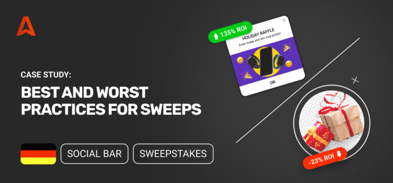 a blogcover for an affiliate case studies of a Sweepstakes campaign