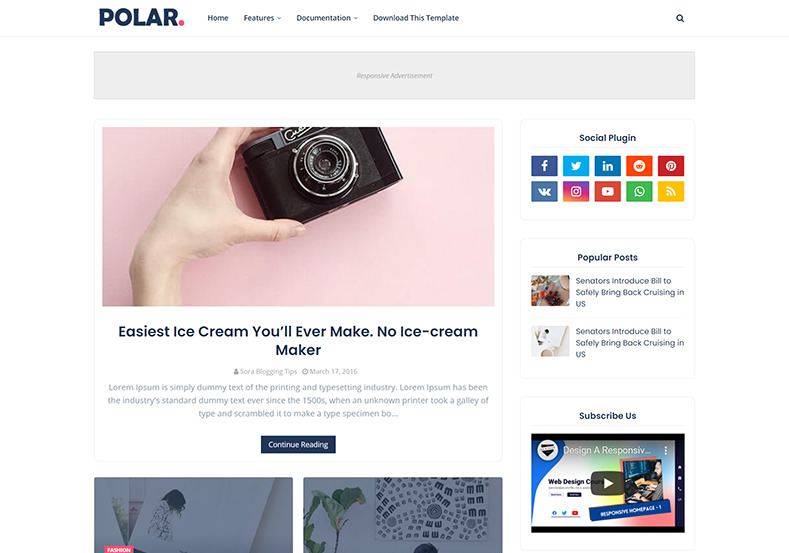 polar temas para blogger