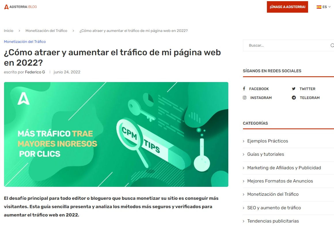 Presta atención al SEO