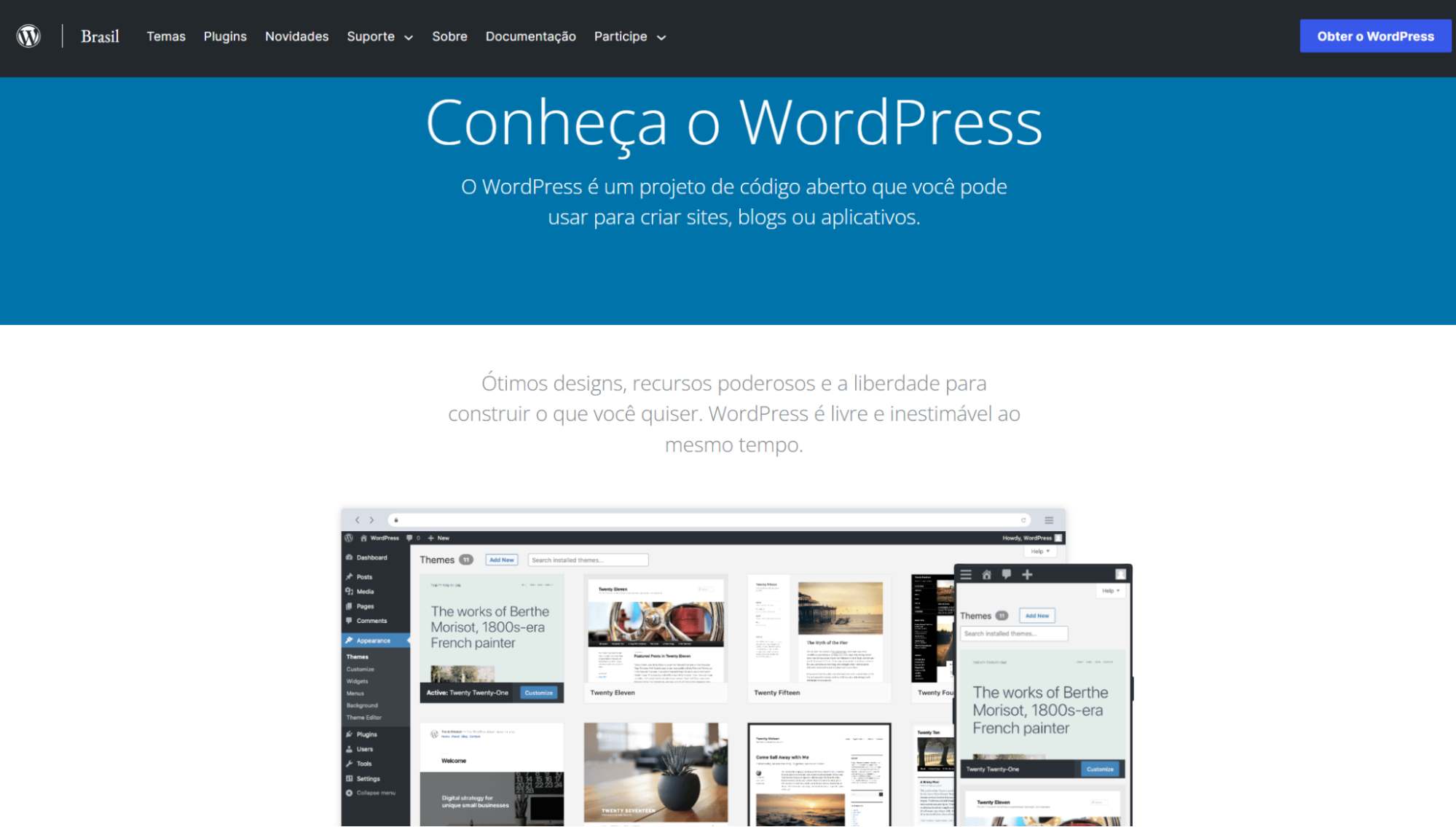 inicio-da-plataforma-wordpress