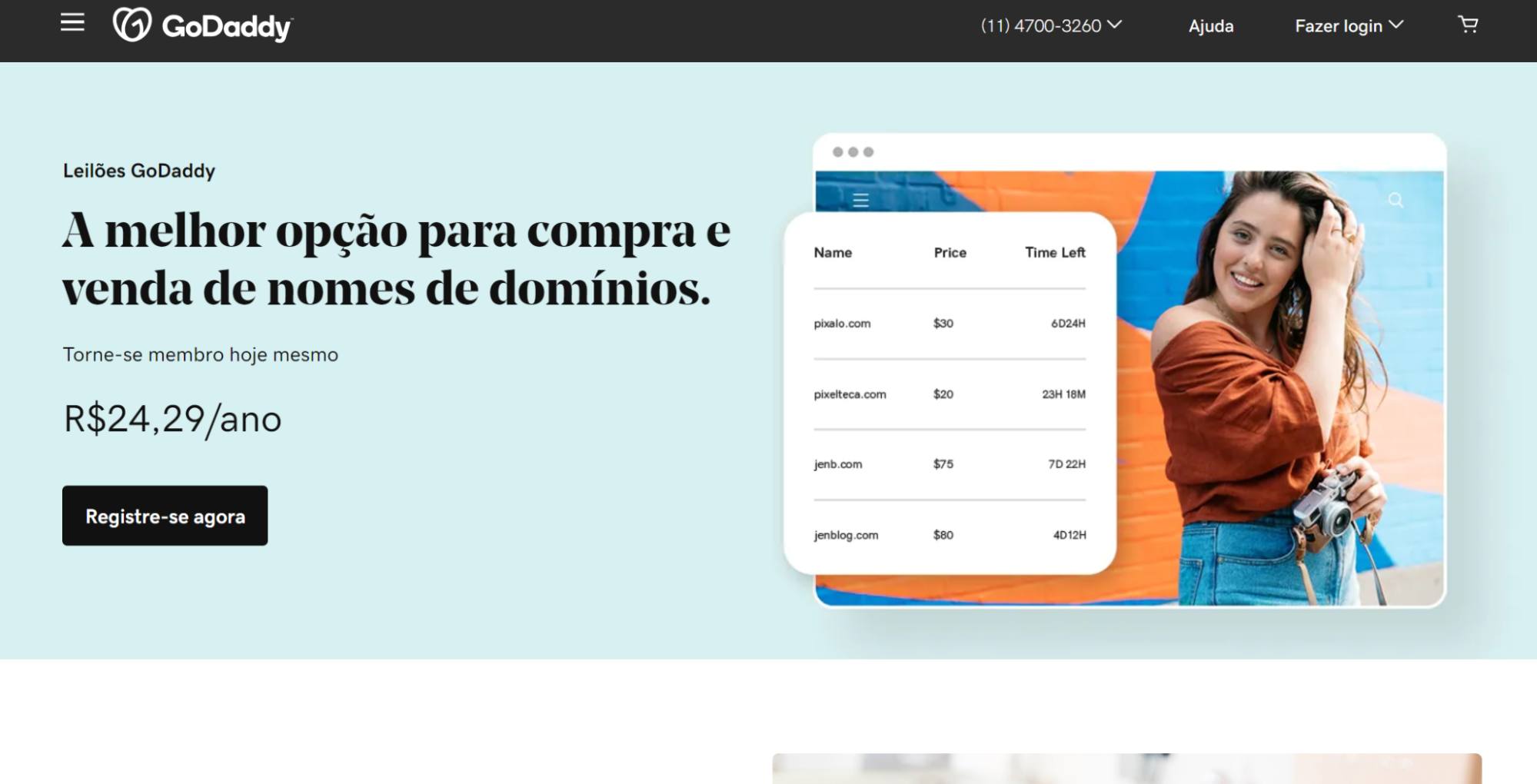 pagina-de-leilao-de-dominios-godaddy