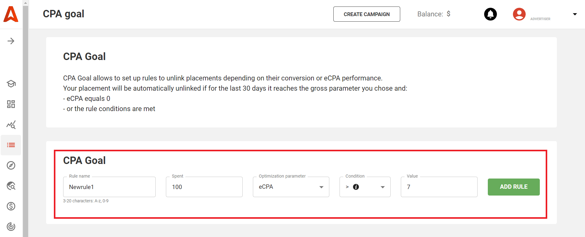 cpa-goal-setup