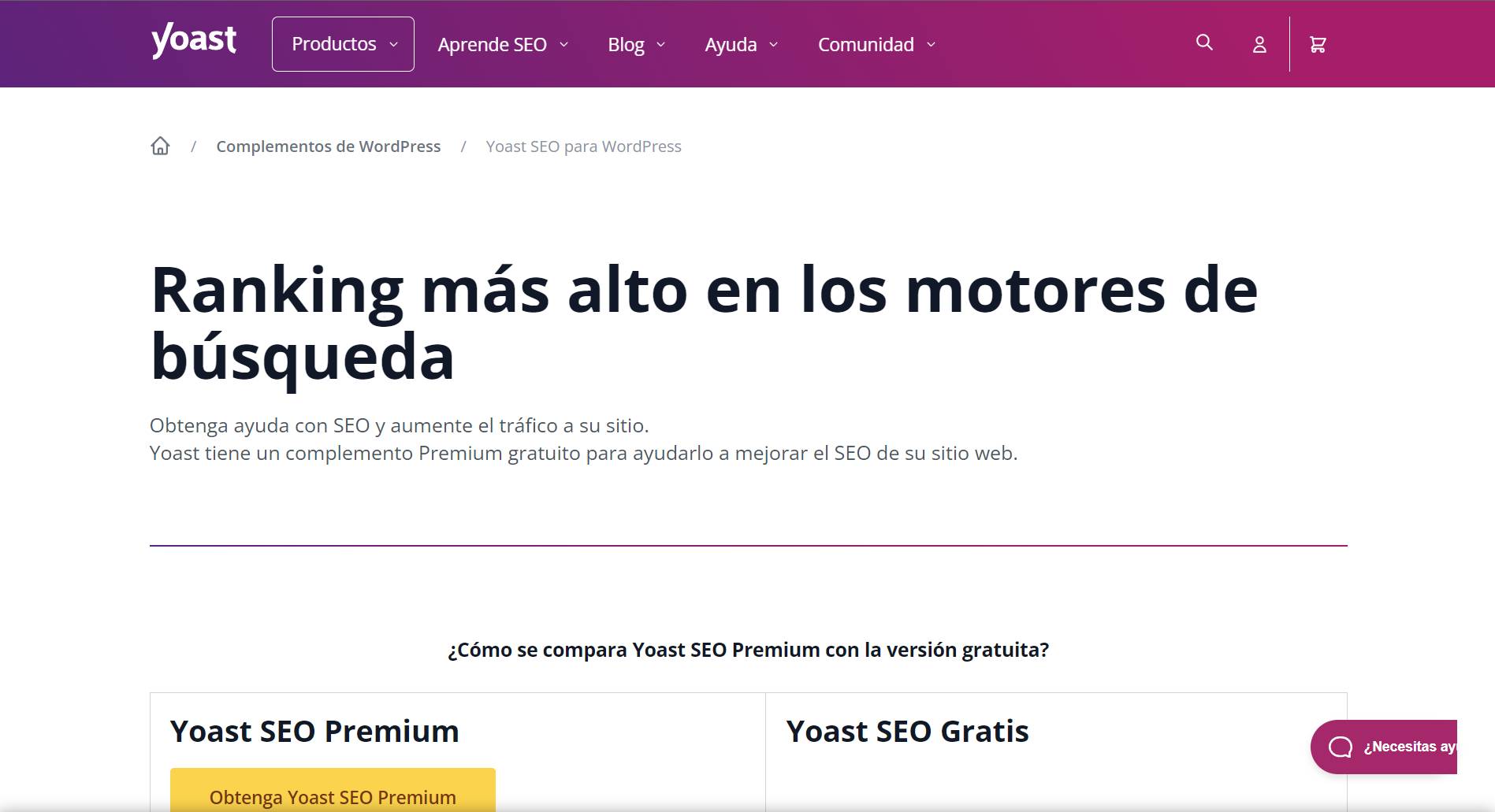 página-de-inicio-de-Yoast-SEO