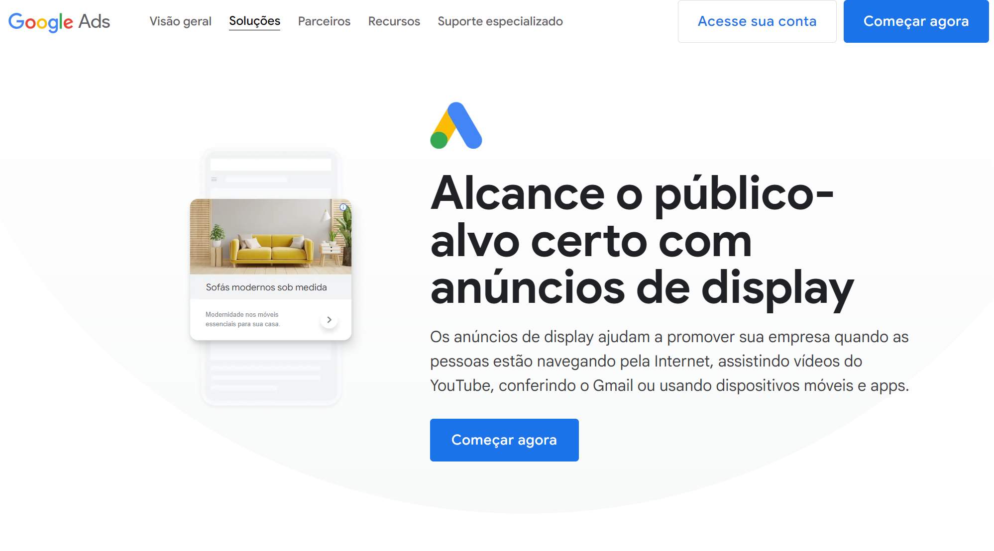 pagina-principal-das-solucoes-de-display-do-google