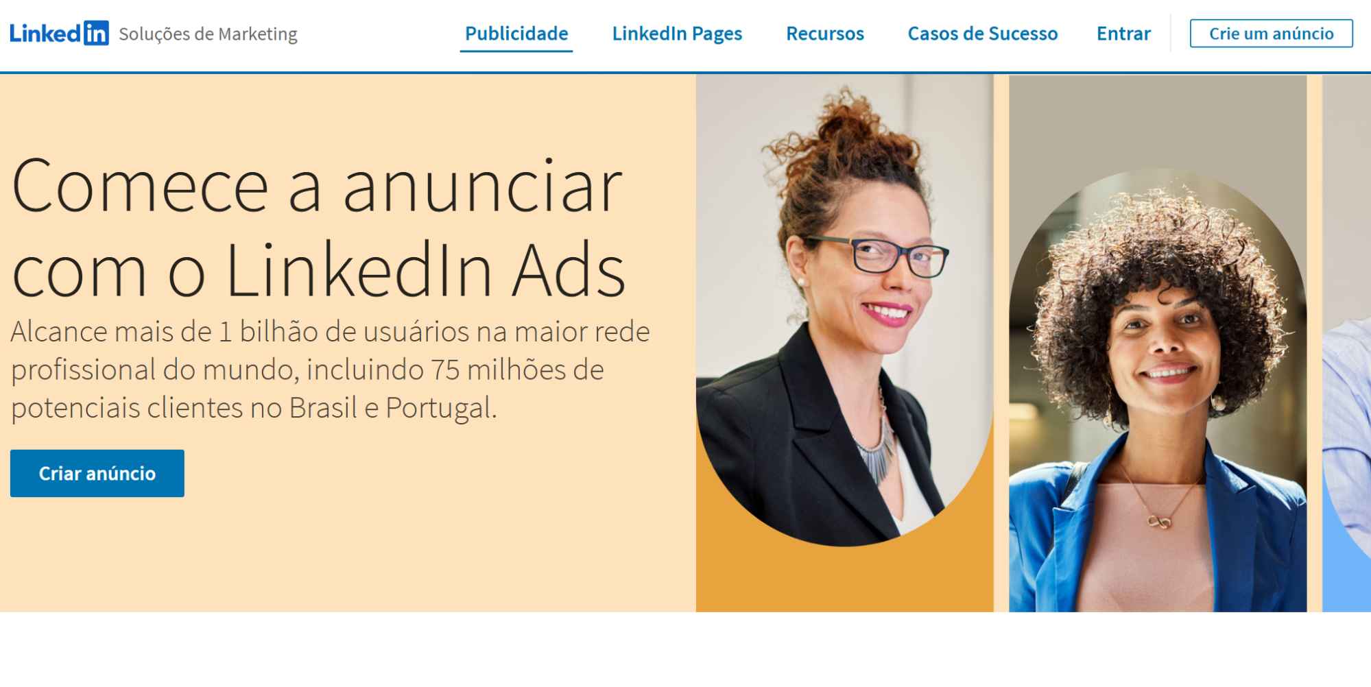 pagina-de-inicio-do-linkedin-ads