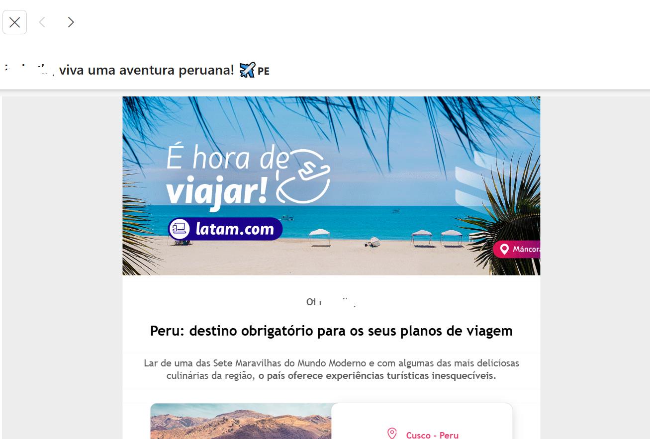 newsletter-enviada-pela-latam