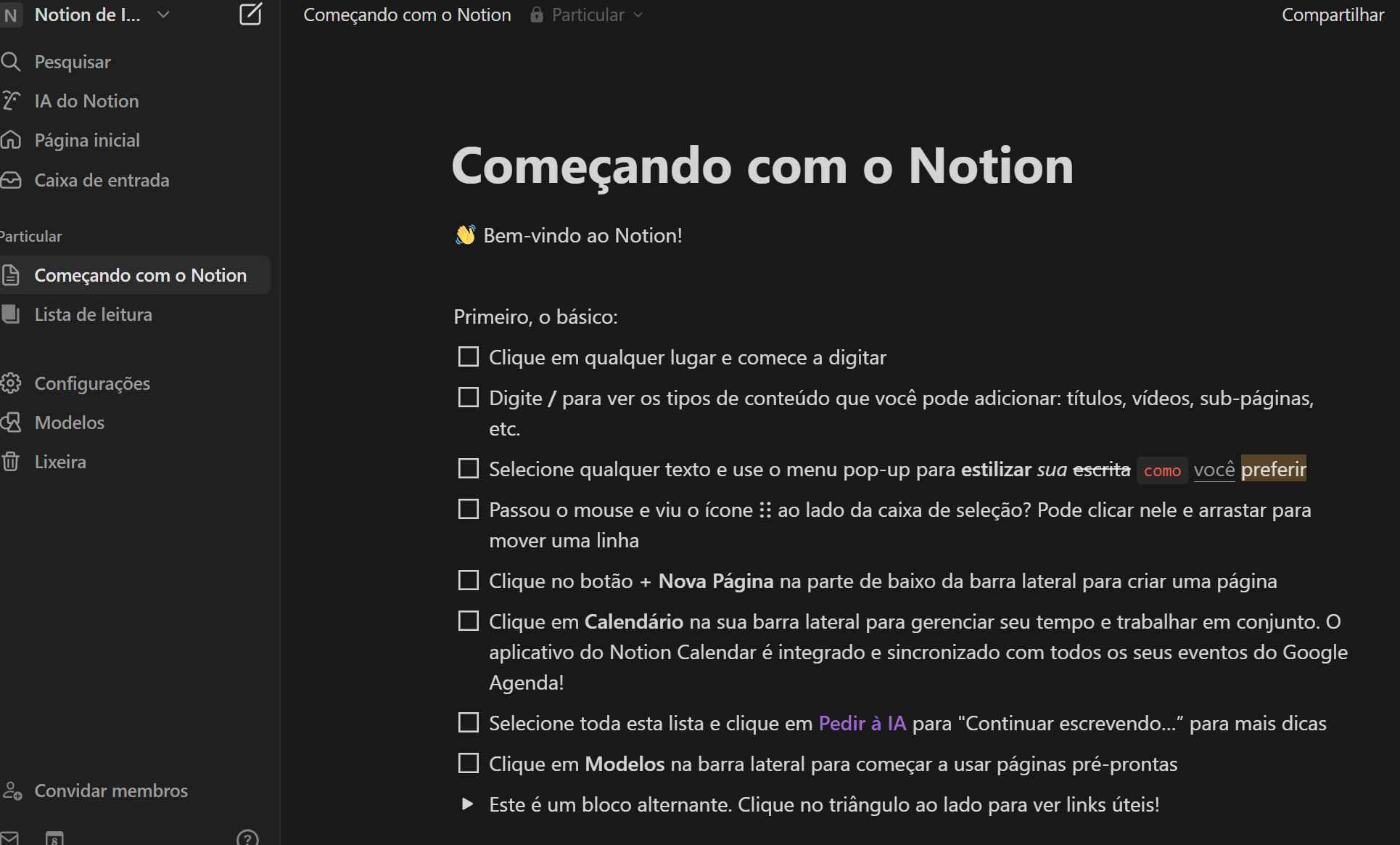 pagina-de-comeco-com-o-notion-ai