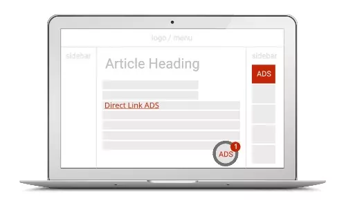 3. Too many ads on a web page - 1