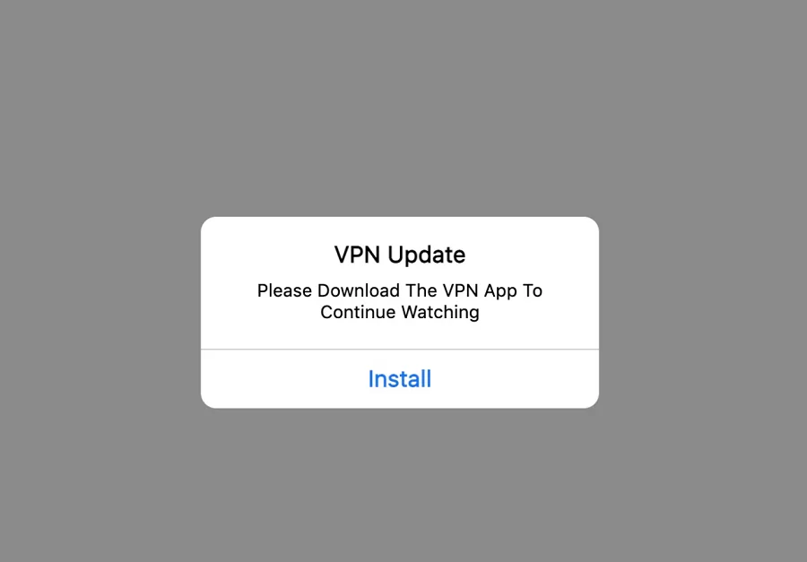 Prelander for a VPN offer