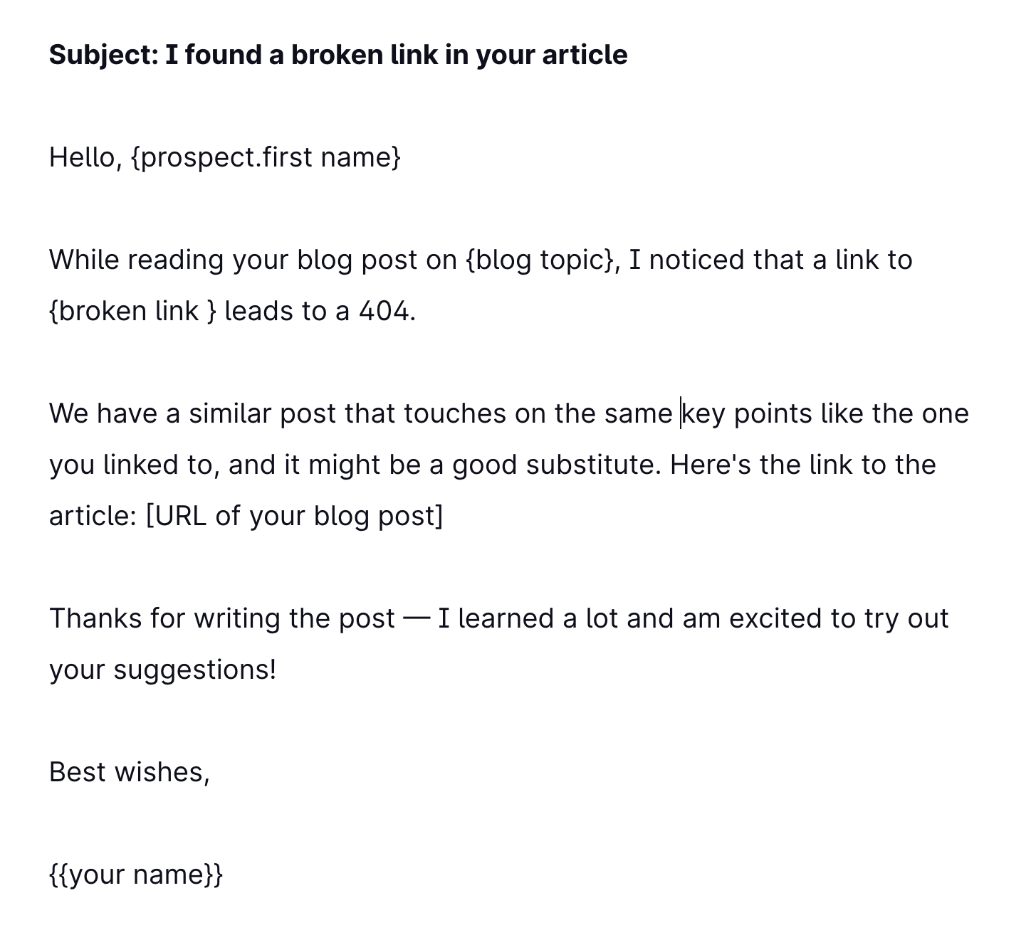 outreach-email-link building strategies