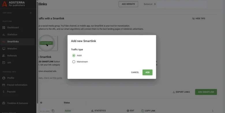 add smartlink
