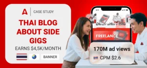 A Side-Hustle Website in Thailand: How a Thai Millennial makes $4,5K Monthly